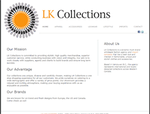 Tablet Screenshot of lkcollections.com
